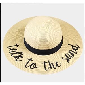 NWT Talk to the sand beach sun hat osfm